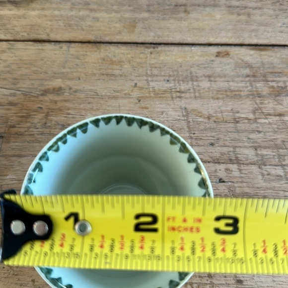 Theodore HAVILAND LIMOGES France Demi teacup saucer green Suzanne Lalique (one) - Picture 11 of 13